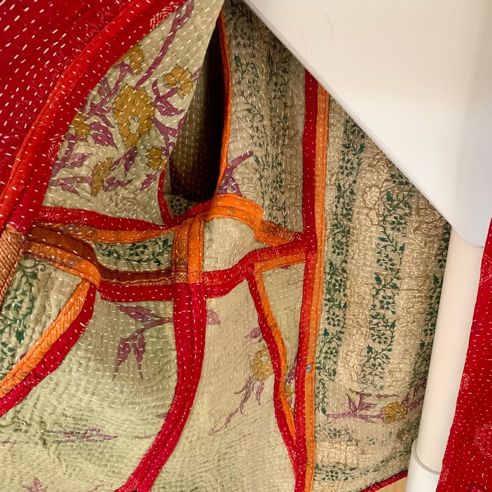 Quilted One of A Kind Kantha Style Jacket - Picture 6 of 10